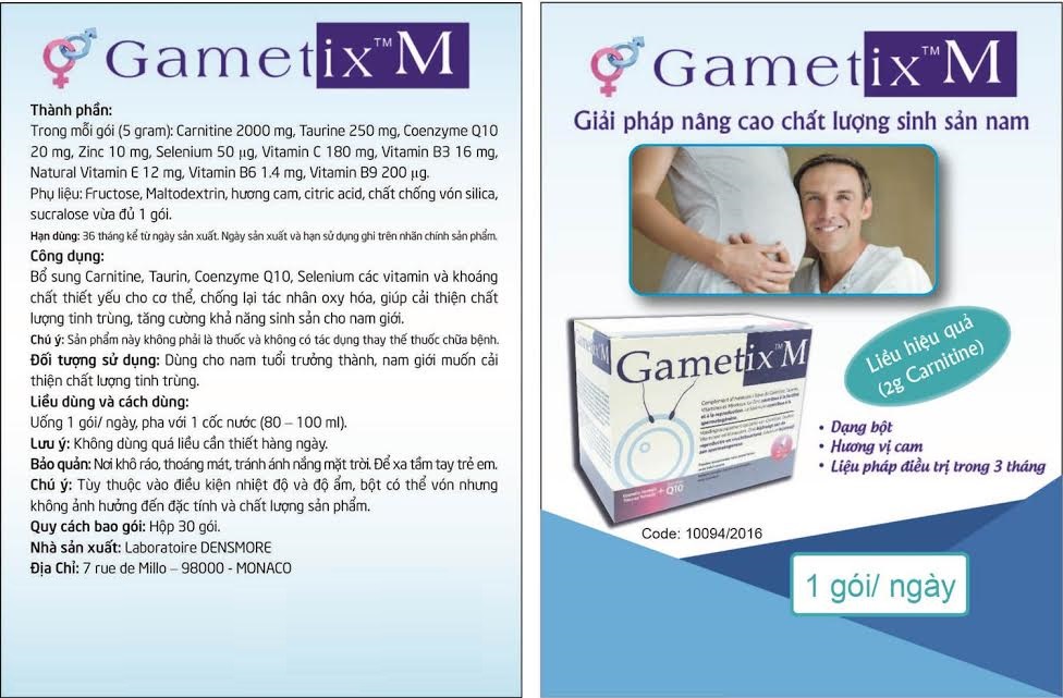 hướng dẫn sử dụng thuốc gametix m hiệu quả