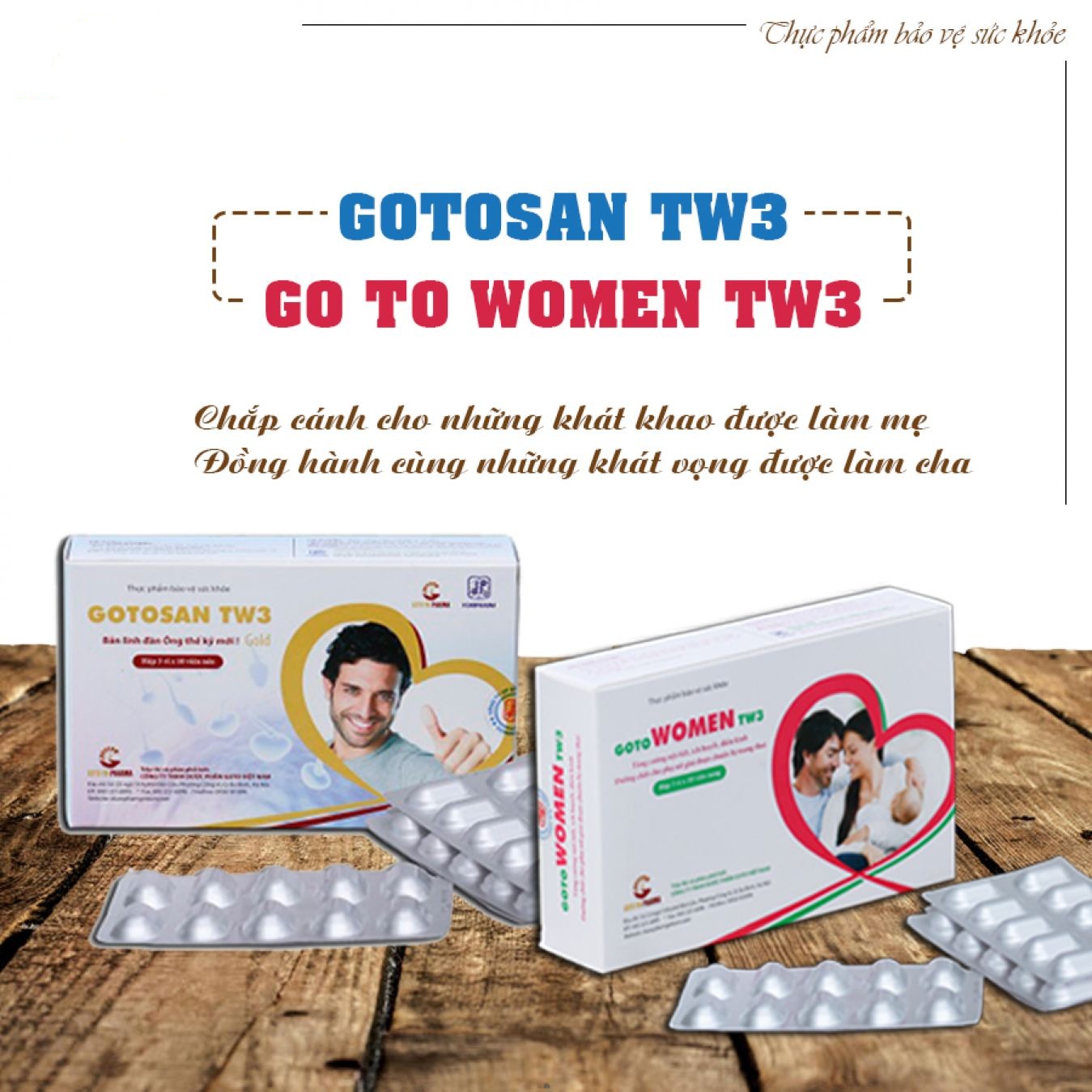 Gotosan tw3 giúp tăng cường chất lượng tinh trùng cho nam giới