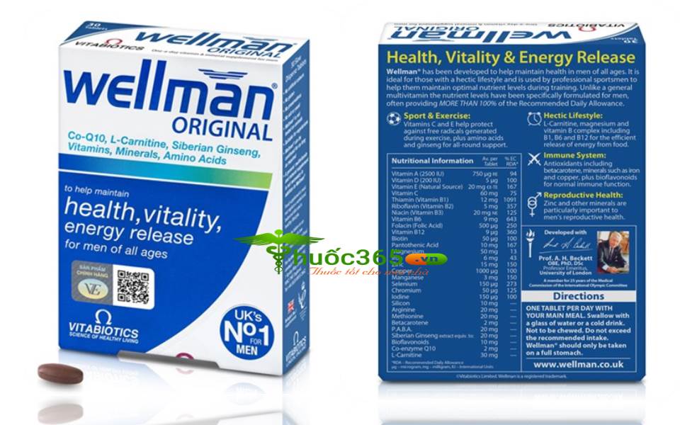 Wellman Original tăng cường sức khỏe nam