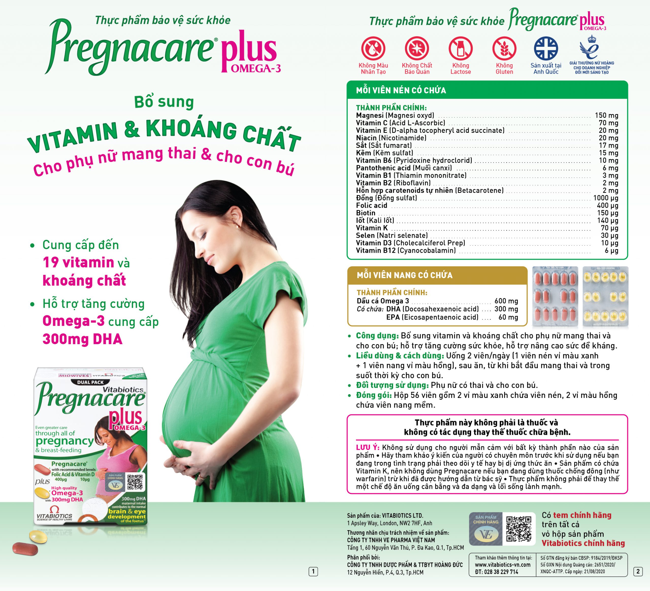 thực phẩm bảo vệ sức khỏe Pregnacare Plus 