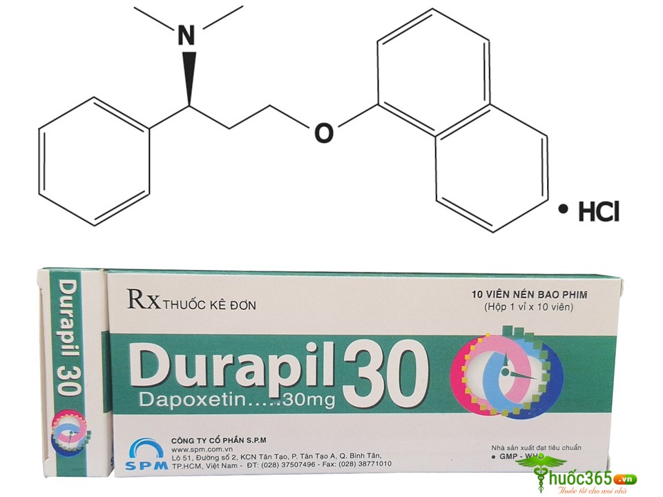 Thành phần Dapoxxetin trong Durapil 30