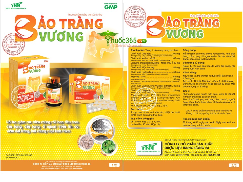 thực phẩm bảo vệ sức khoẻ BẢO TRÀNG VƯƠNG